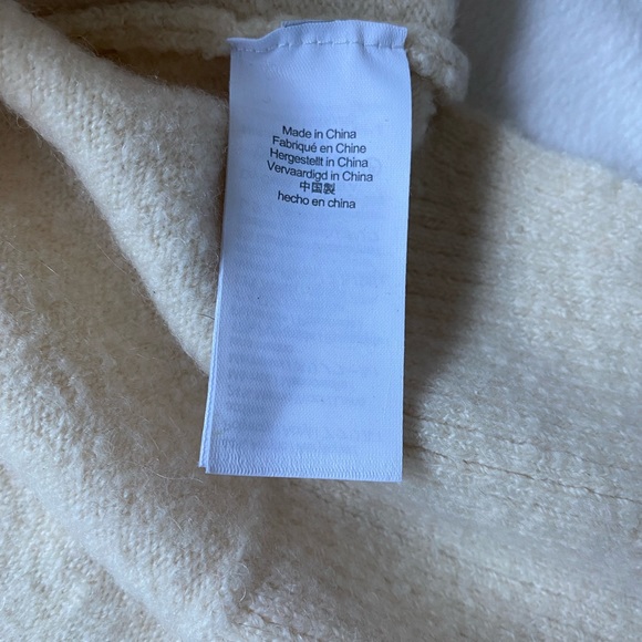 J Crew Stretch Wool V Neck Tunic Cream - Picture 11 of 11